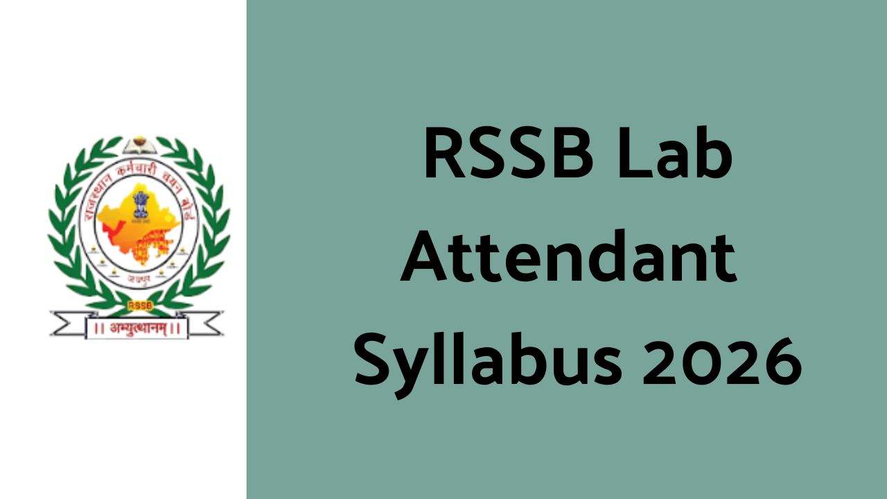 RSSB Lab Attendant Syllabus