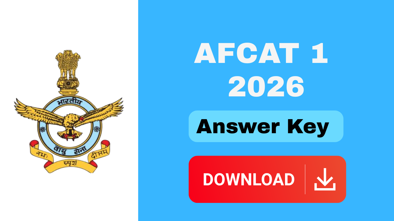 AFCAT 1 Answer Key 2026